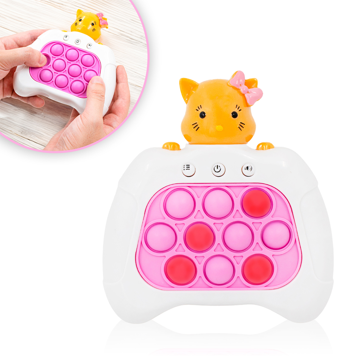 Brinquedo Pop It Eletrônico Mini Gamer Som Modelo:Gatinho