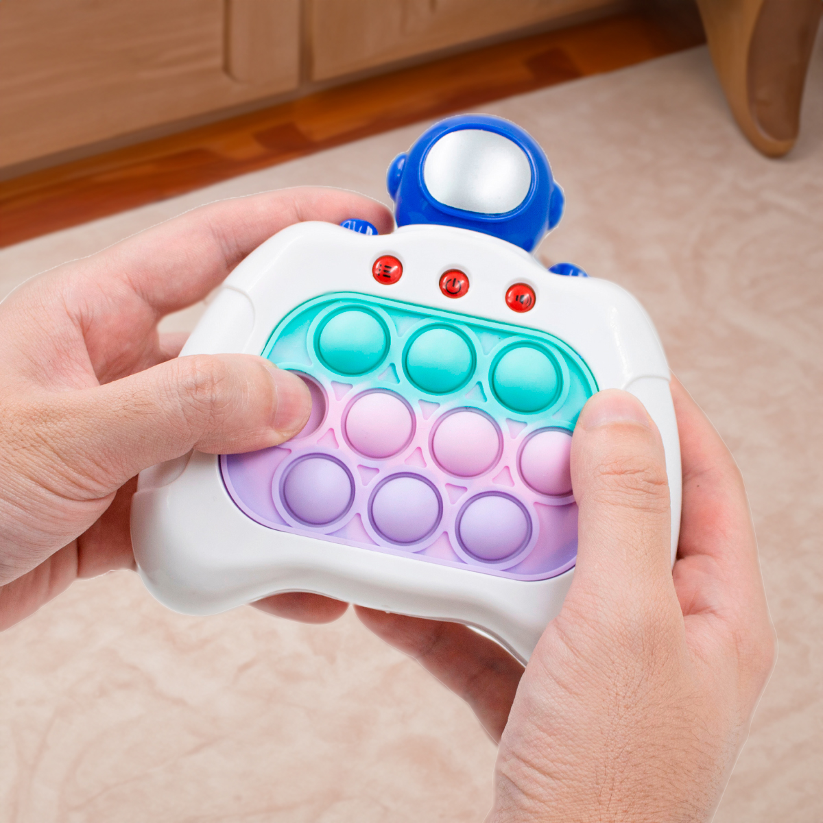 Brinquedo Pop It Eletrônico Mini Gamer som Modelo:Astronauta - Imagem 16