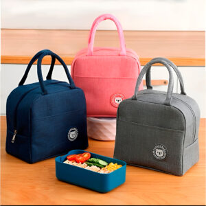 Bolsa Lancheira Térmica Marmita Trabalho Academia  Vermelho