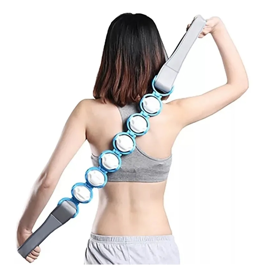 Massageador Corporal 6 Cilindros Roller Rope Massage -Beleza