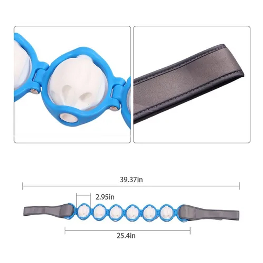 Massageador Corporal 6 Cilindros Roller Rope Massage -Beleza - Imagem 3