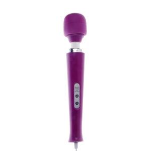 Vibrador Silencioso Varinha Mágica Silicone Texturizado Roxo