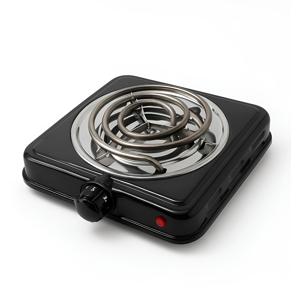 Fogão Fogareiro Elétrico Preto Portátil 220V 1 Boca Camping