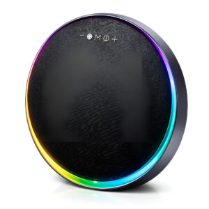 Caixa de Som Redonda Bluetooth Portátil Bivolt Áudio