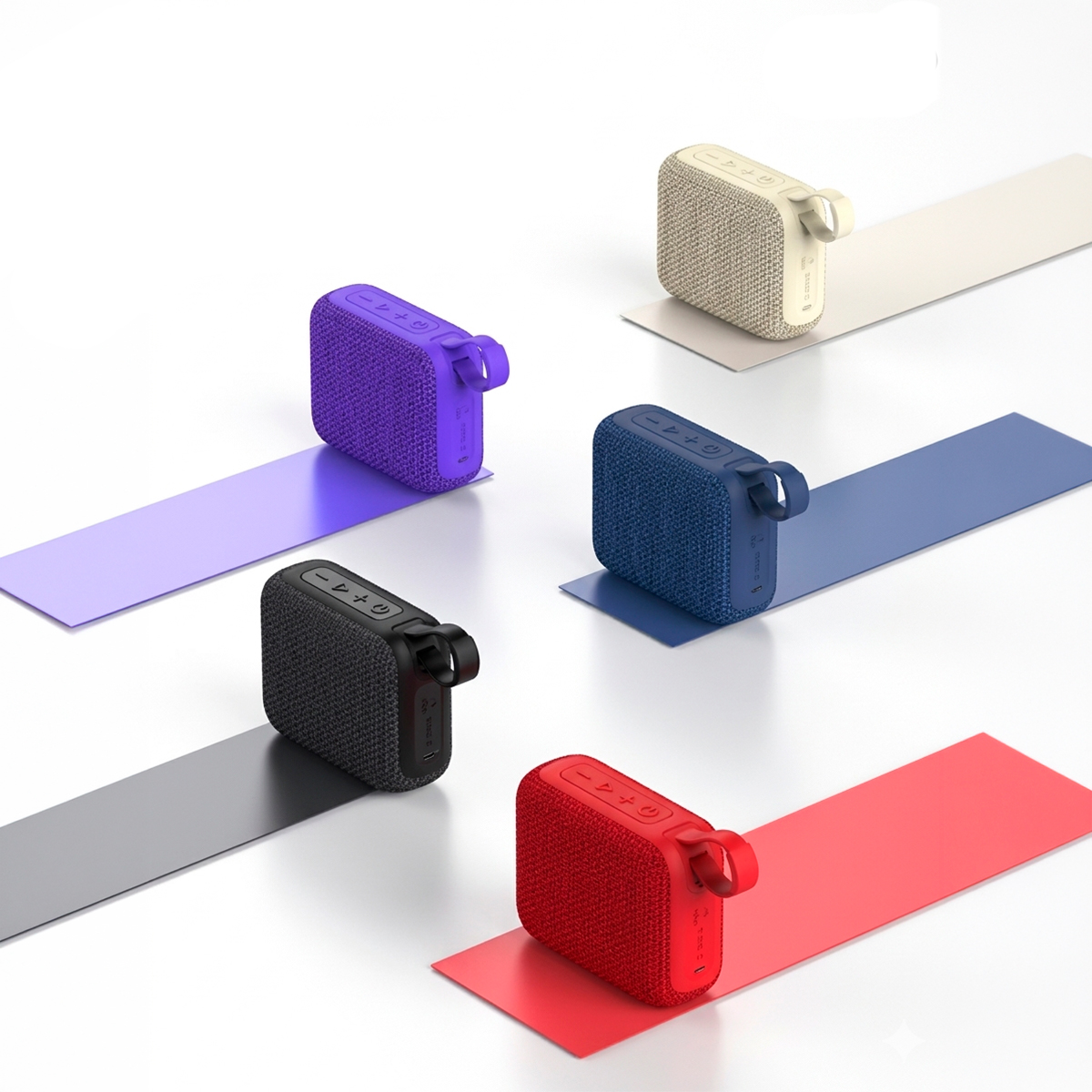 Caixinha de Som Bluetooth Portátil Resistente Áudio Cor:Preto