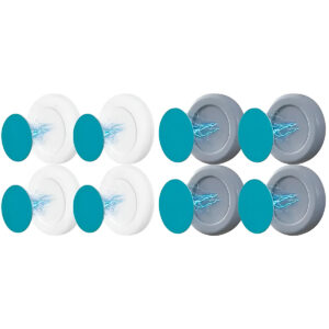 8 Suportes Adesivos Magnéticos Imã Fixador Organizador