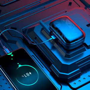 Fone Bluetooth Intra Auricular TWS Touch Redução Ruído Preto