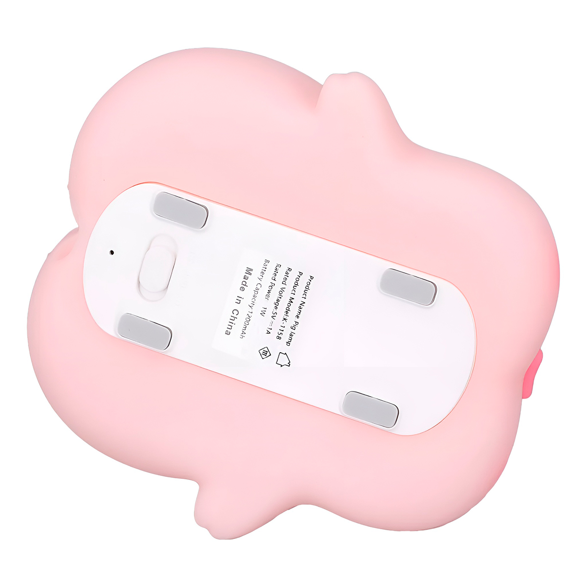 Luminária Infantil Porquinho Silicone LED Touch Iluminação - Imagem 2