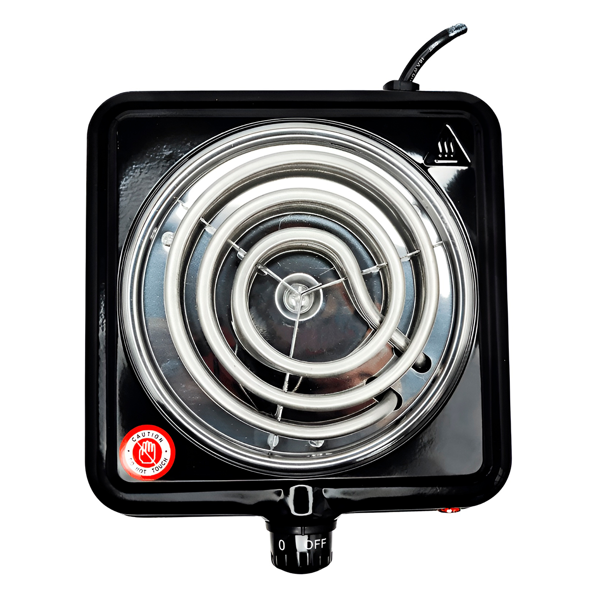 Fogão Fogareiro Elétrico Preto Portátil 220V 1 Boca Camping - Imagem 3