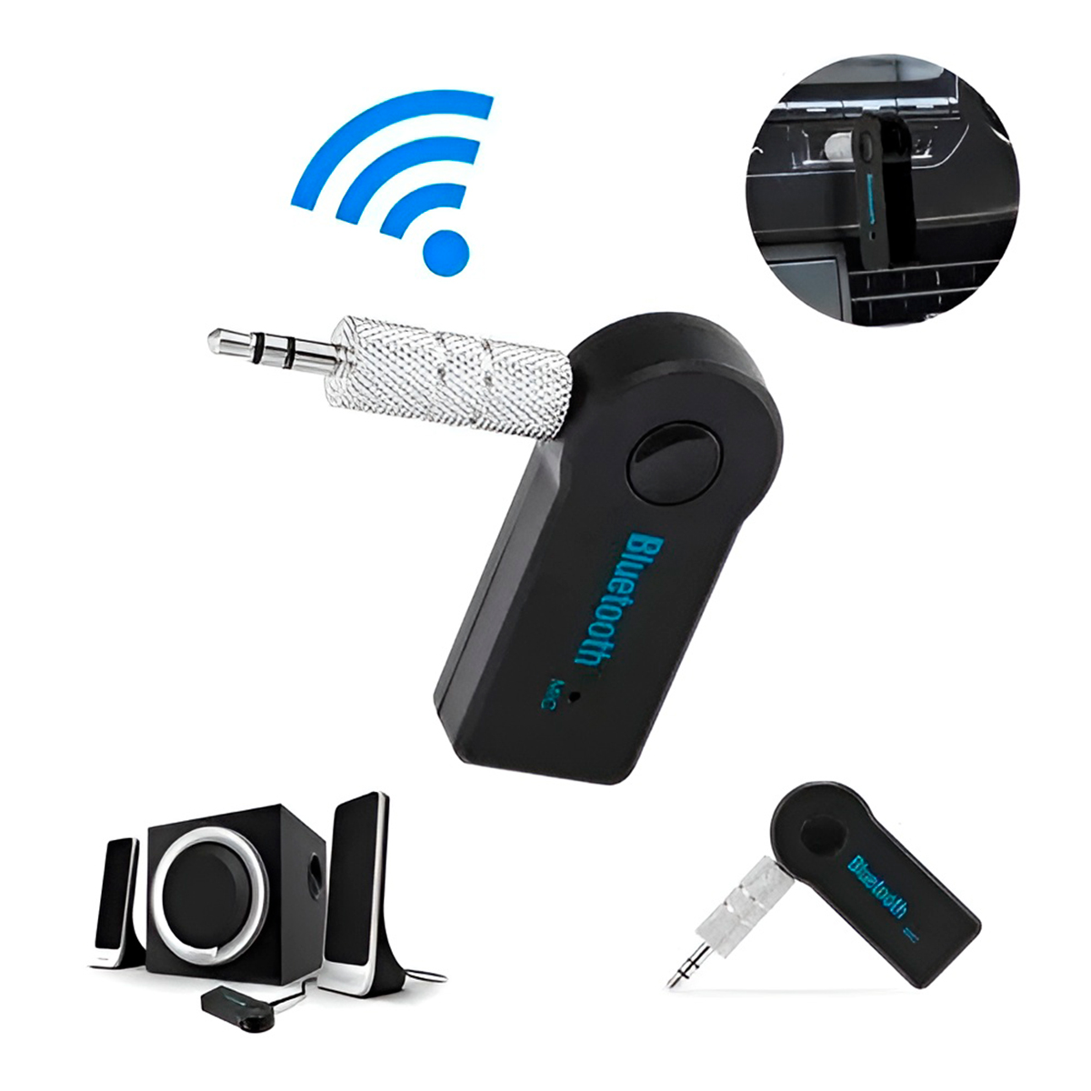 Adaptador Receptor Bluetooth P2 Musica Celular Som Carro - Imagem 4