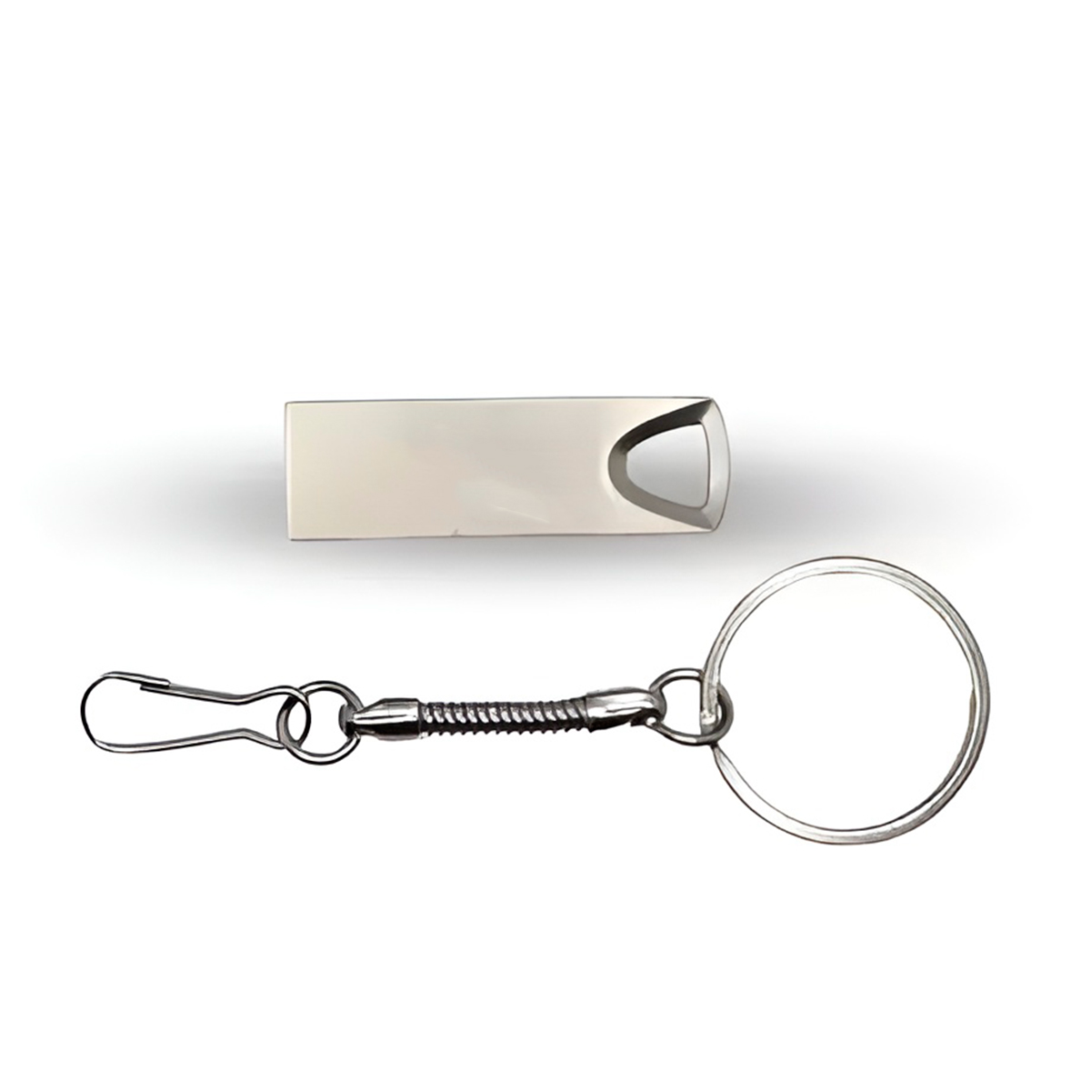Pendrive Prateado Chaveiro 8GB Memory Stick Drive USB - Imagem 4