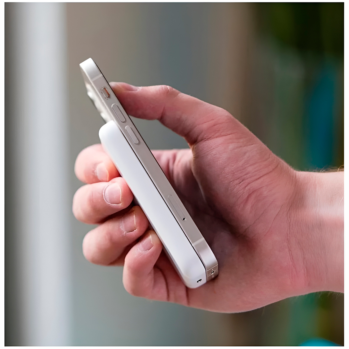 Carregador Power Bank Indução Magnético Portátil 5000mAh - Imagem 4