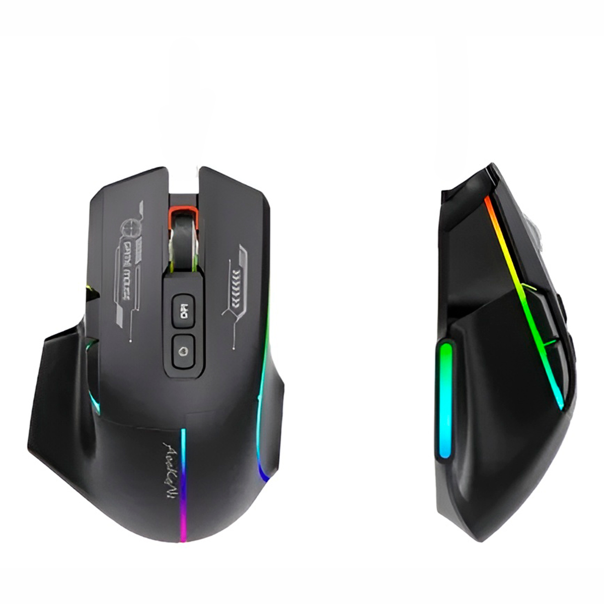 Mouse Gamer com Fio Óptico RGB Jogo Escritório Computador - Imagem 5