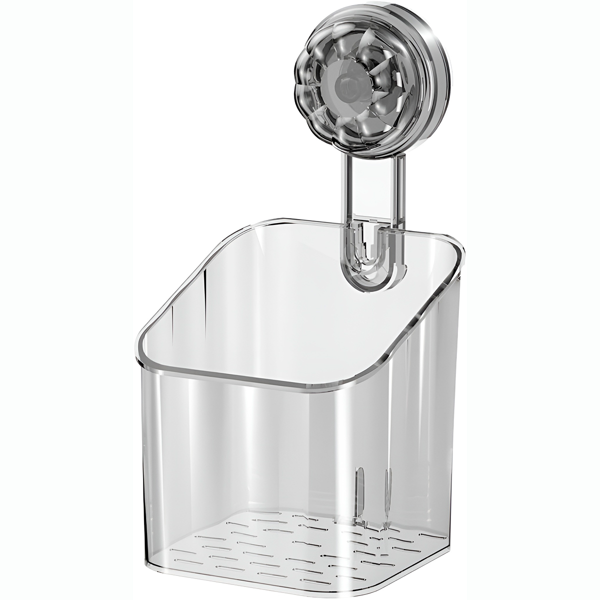 Suporte Banheiro Cozinha Ventosa Transparente Utilidade - Imagem 5