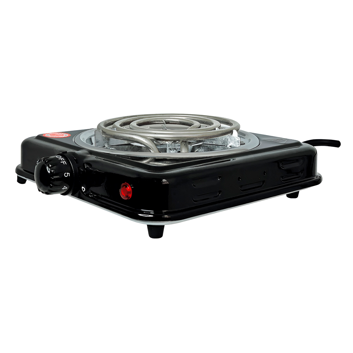 Fogão Fogareiro Elétrico Preto Portátil 220V 1 Boca Camping - Imagem 6