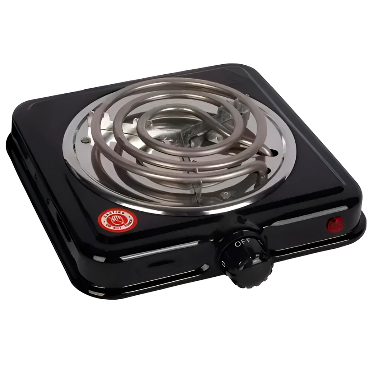Fogão Fogareiro Elétrico Preto Portátil 220V 1 Boca Camping - Imagem 7
