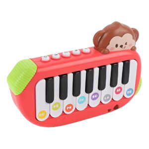 Mini Teclado Infantil Musical Macaquinho  Cor:Vermelho