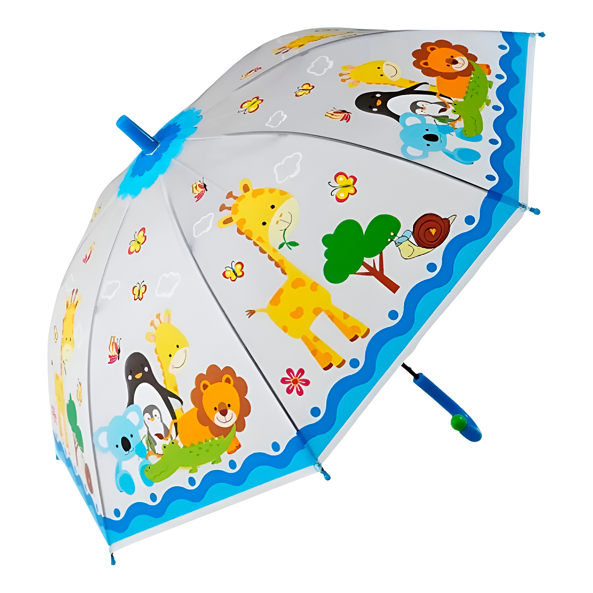 Guarda Chuva Colorido Automático Infantil Proteção Vermelho - Imagem 6
