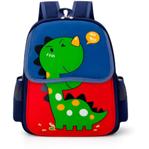 Mochila Infantil Escolar de Costas Divertida Aulas Passeio Modelo:Azul e Vermelho