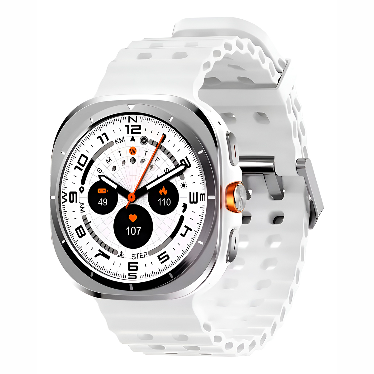Smartwatch Relógio Inteligente Monitoramento Cor:Branco