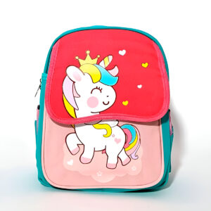 Mochila Infantil Escolar de Costas Divertida Aulas Passeio Modelo:Rosa e Vermelho