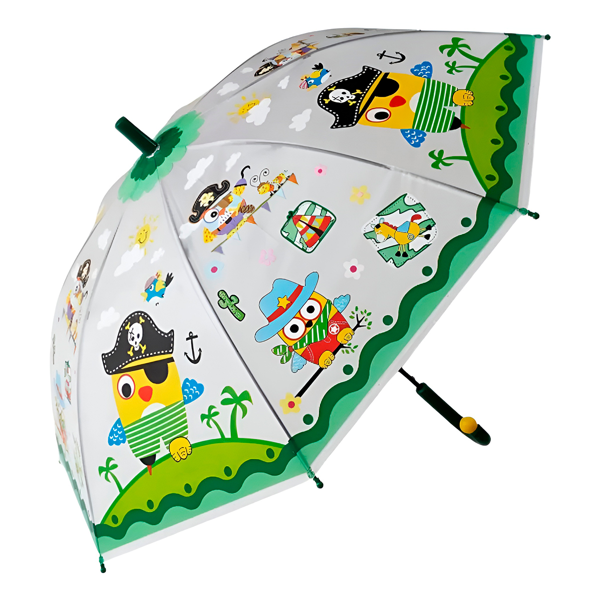 Guarda Chuva Colorido Automático Infantil Proteção Vermelho - Imagem 8