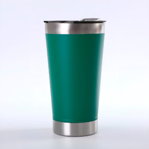 Copo Térmico Cerveja Café Aço Inox 473ml Abridor Cor:Verde