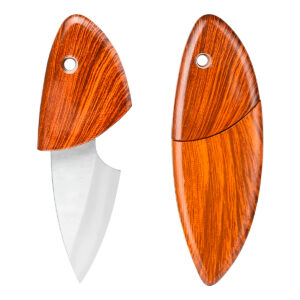 Mini Faca Canivete Formato Peixe Aço Inox Utilidades