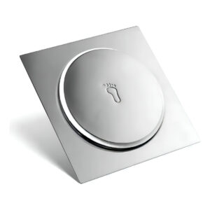 Ralo Válvula Inteligente Quadrado Aço Inox Prateado