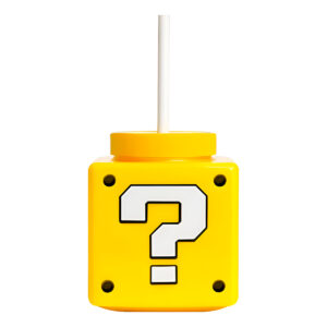 Copo Infantil Divertido Cubo Surpresa Desenho com Tampa