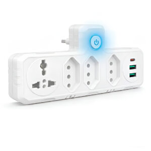Filtro de Linha Extensor 3 Tomadas Eletricidade Adaptador