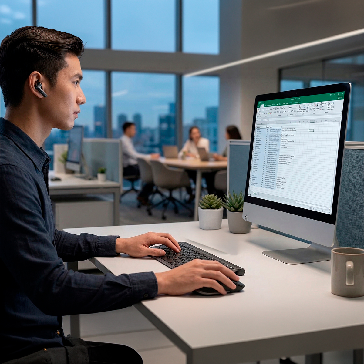 Fone de Ouvido Bluetooth Estojo Transparente Áudio Cor:Preto - Imagem 3