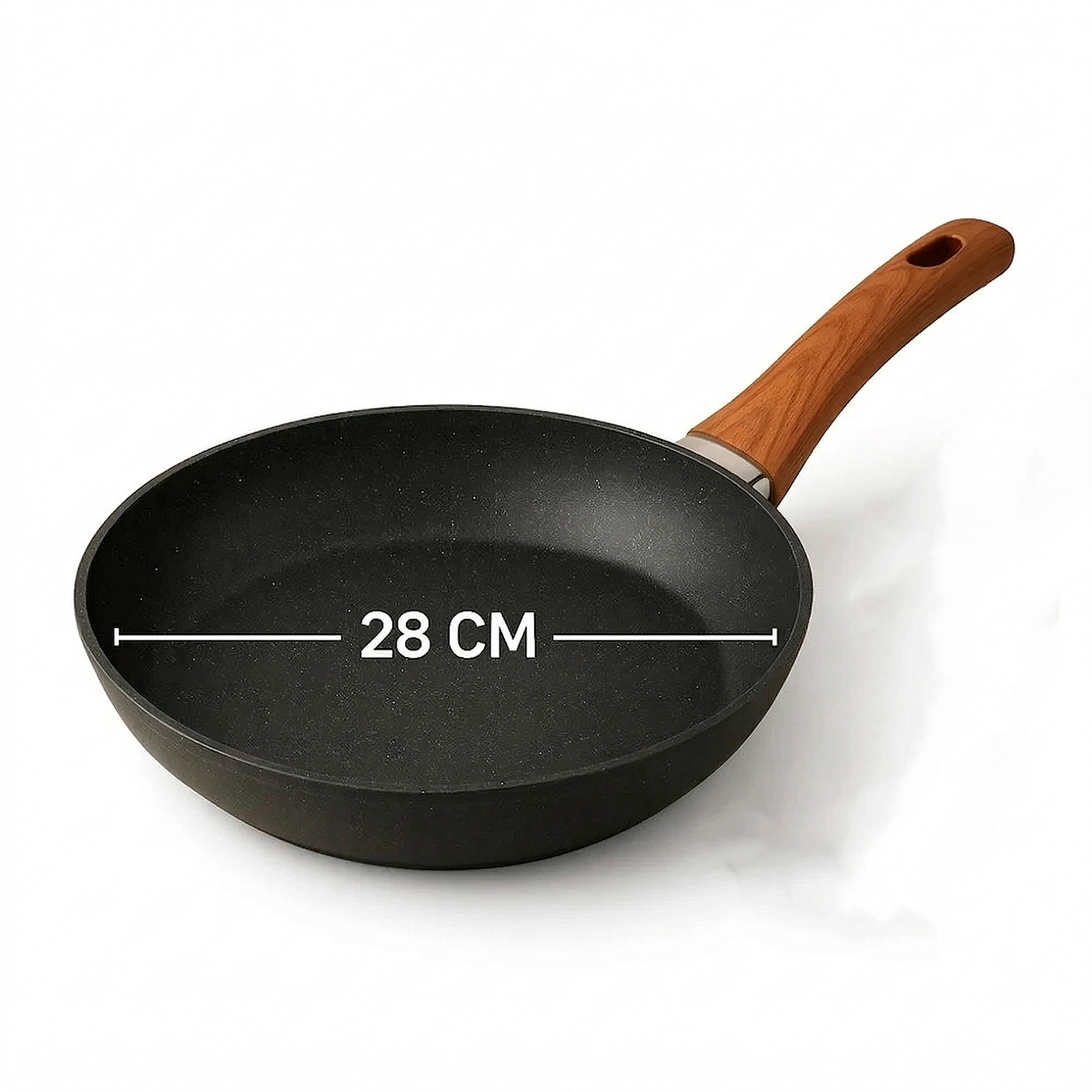 Frigideira Utensílio Cozinha Antiaderente Panela Preta - Imagem 4