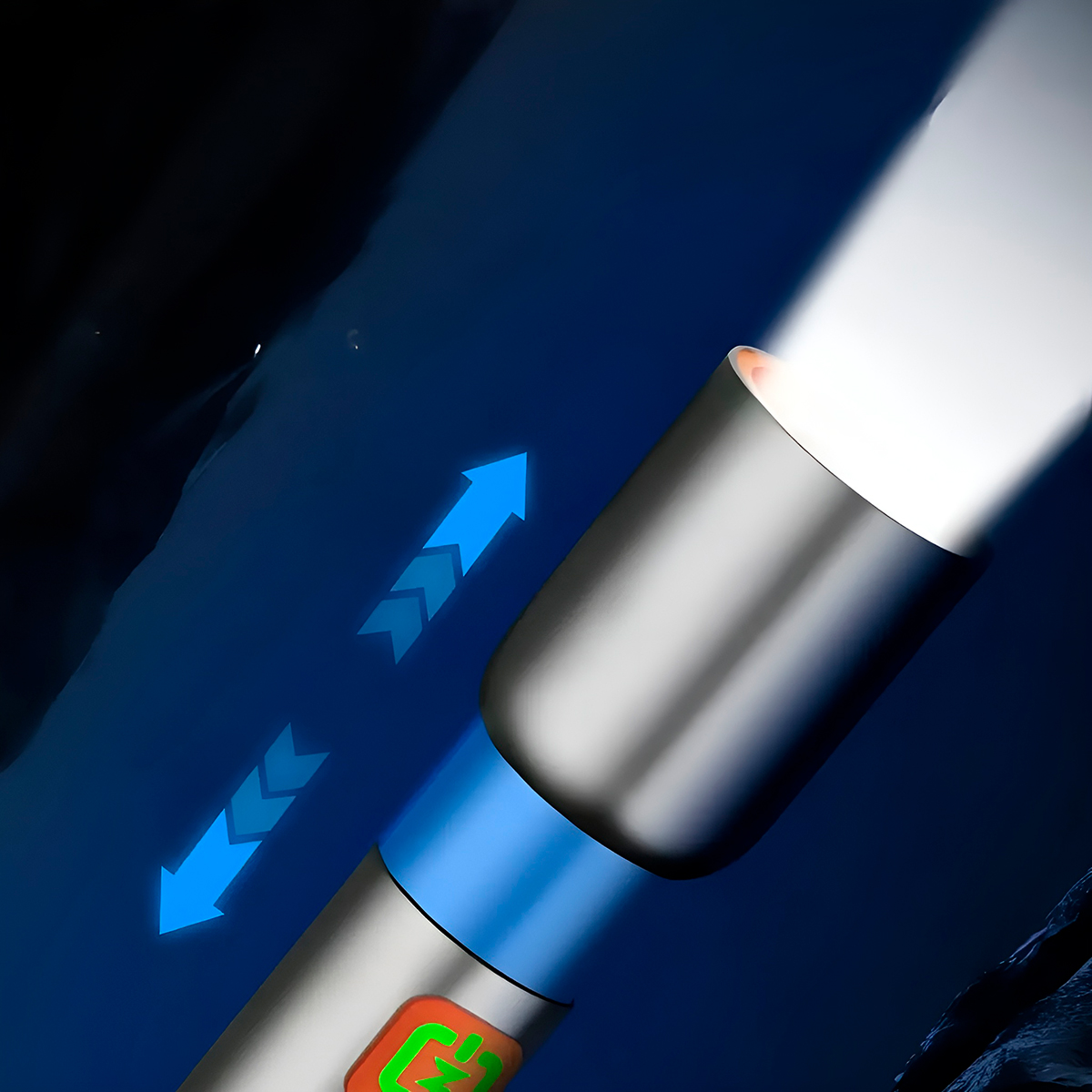 Lanterna Acampamento LED Recarregável Zoom Iluminação - Imagem 5