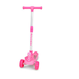 Patinete Infantil 3 Rodas Regulável Diversão Cor:Rosa