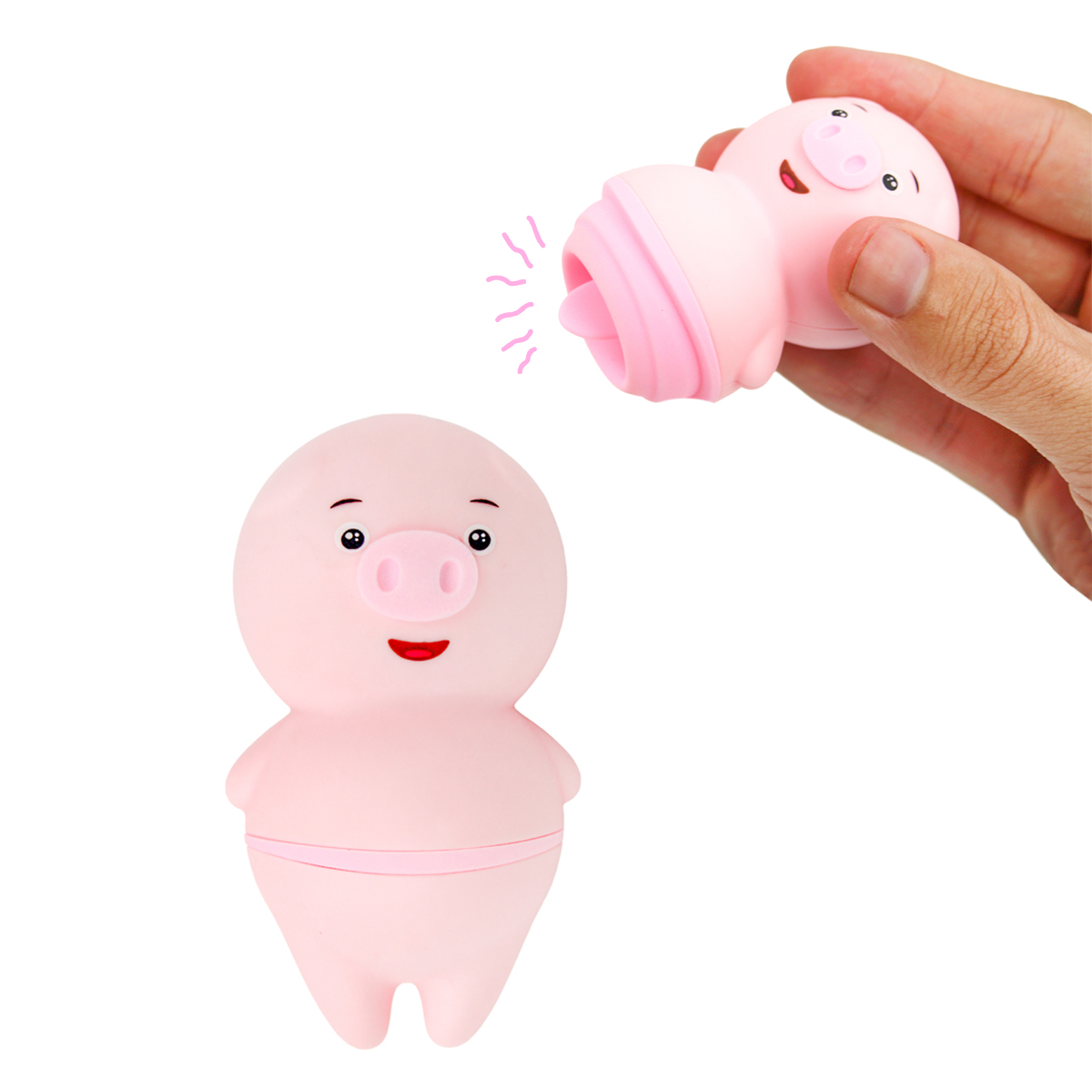 Vibrador Porquinho Linguinha Massageador USB