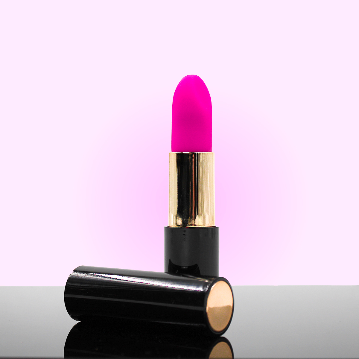 Mini Vibrador Batom Massageador USB Recarregavel Silencioso Cor:Rosa - Imagem 2