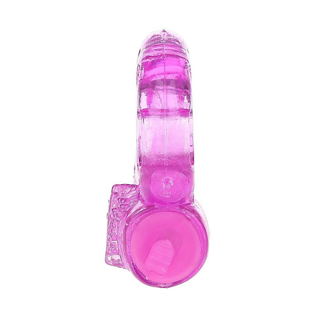 Anel Peniano com Vibrador Borboleta Super Flexível Cor:Roxo - Imagem 5