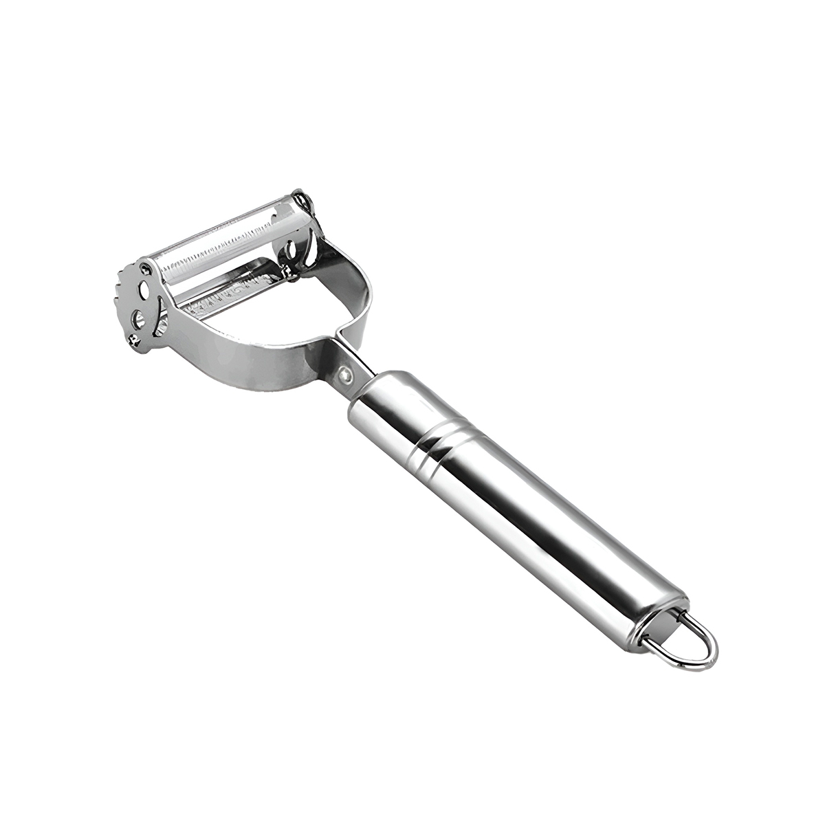 Kit 2 Utensílios Aço Inox Descascador Legumes Frutas - Imagem 6