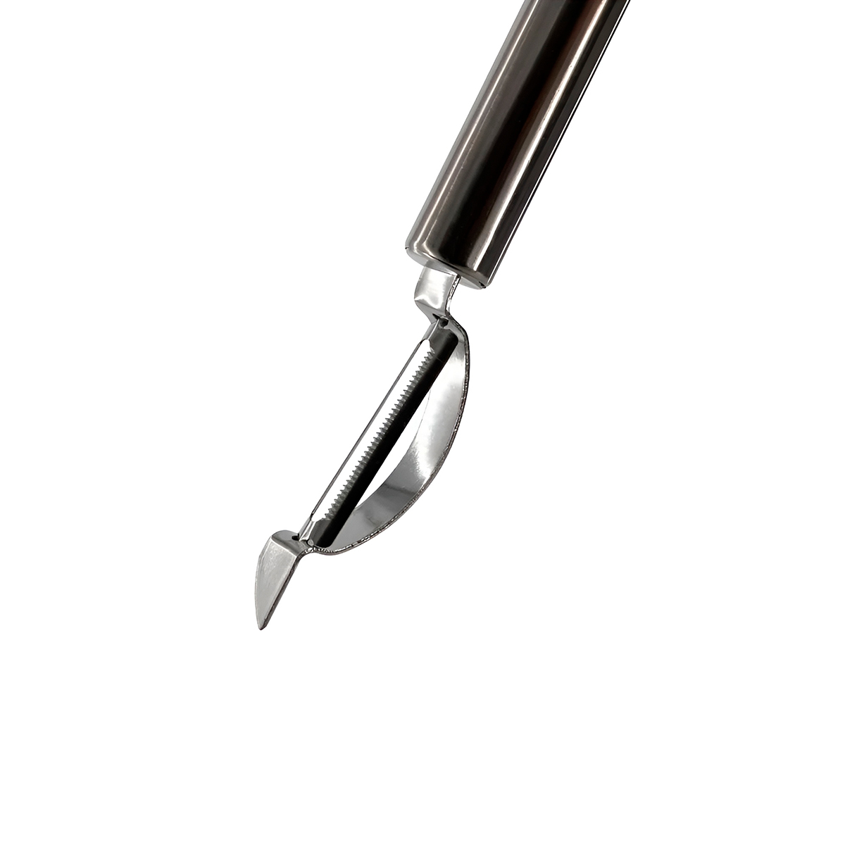 Kit 2 Utensílios Aço Inox Descascador Legumes Frutas - Imagem 7