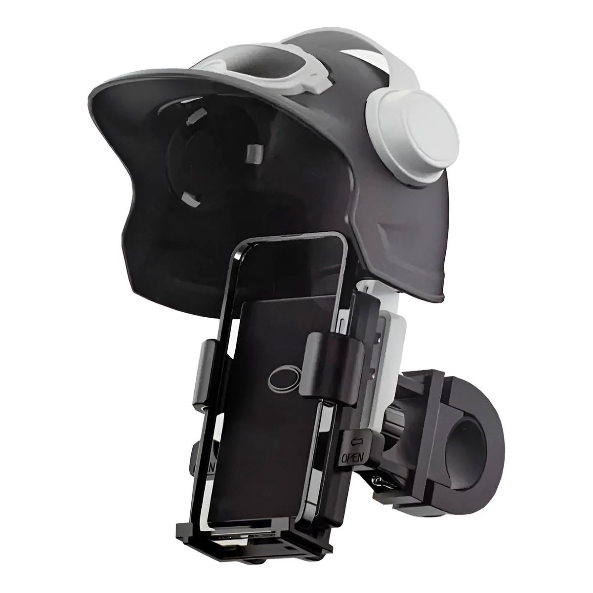 Suporte de Celular Guidão Para Moto Mini Capacete Cor:Azul - Imagem 6