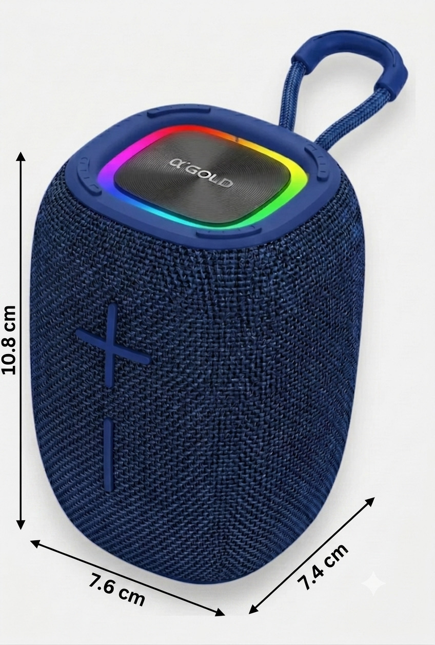 Caixa de Som Mini Bluetooth Portátil Iluminação LED - Imagem 2