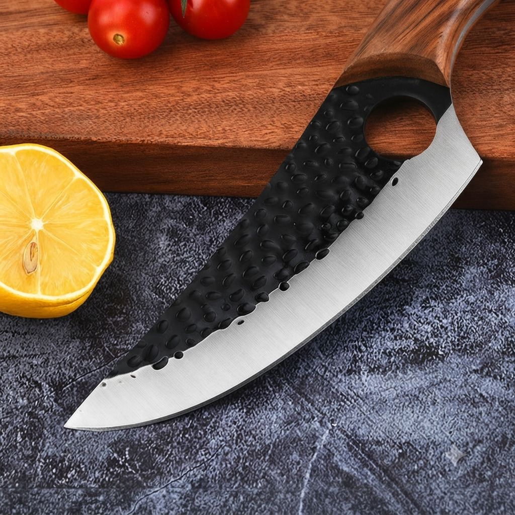 Faca Cutelo Artesanal Aço Inox Churrasco Pesca Corte - Imagem 4
