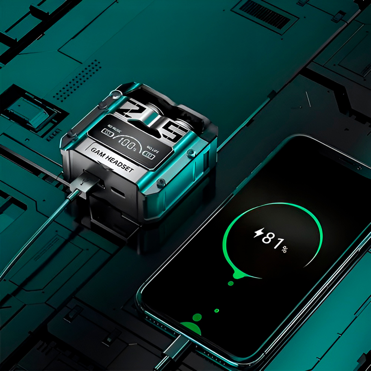 Fone de Ouvido Bluetooth 5.3 Gamer Anti Ruído M25 - Imagem 4