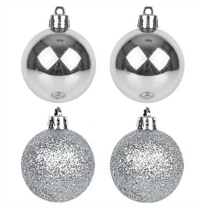Conjunto 4 Bolinhas Decorativas Árvore de Natal Festas