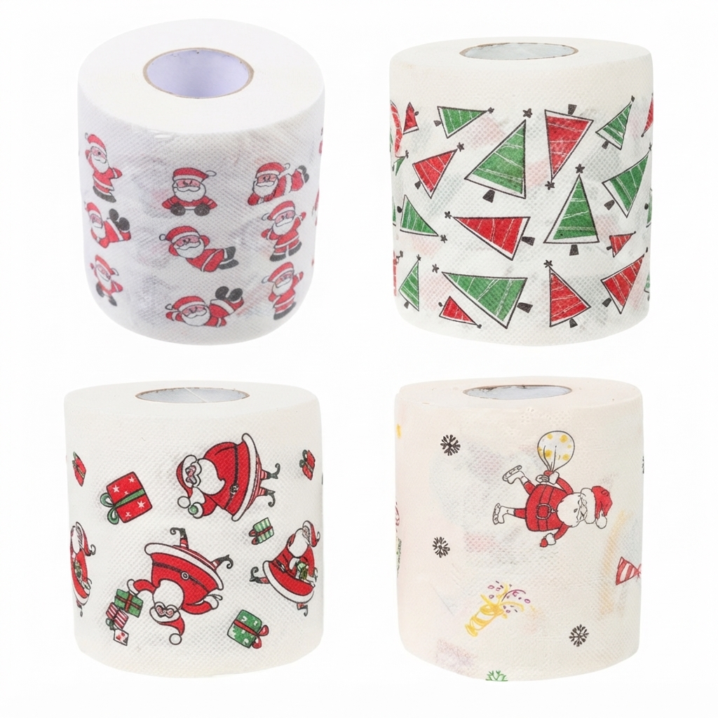 Papel Toalha Temática Natalino Decoração Festividades