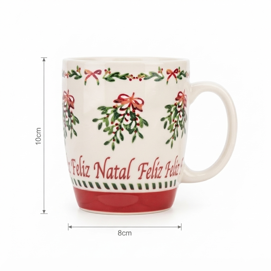 Kit Caneca Ursinho Pelúcia Presente Natalino Decoração Cor:Verde - Imagem 3