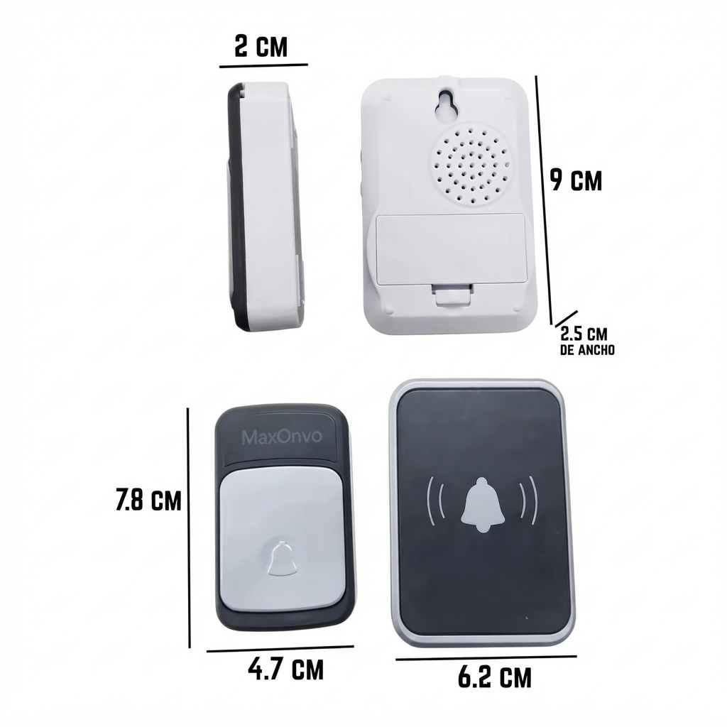 Campainha Residencial Sem Fio Wireless Tomada Bivolt - Imagem 4