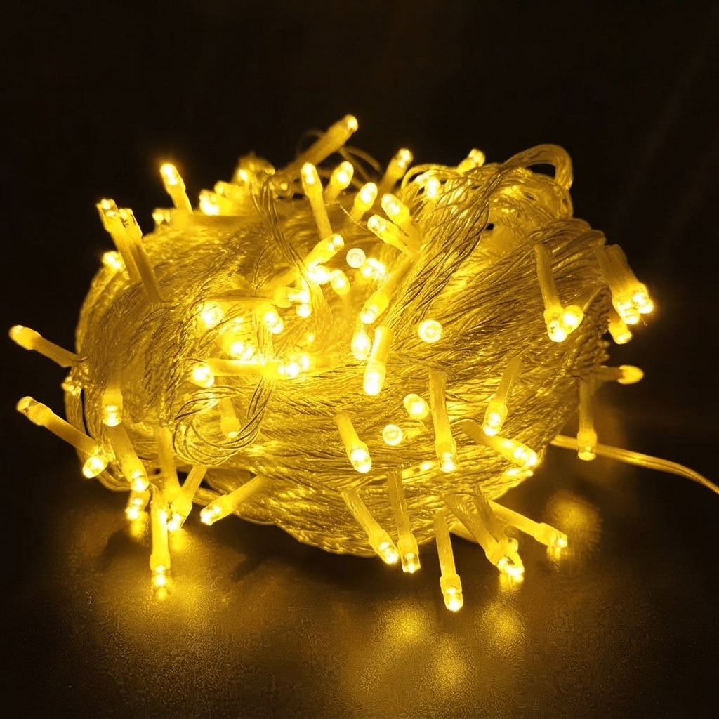 Pisca Pisca 100 LEDs 8 Funções Fio Transparente Decoração Cor:Colorido - Imagem 5