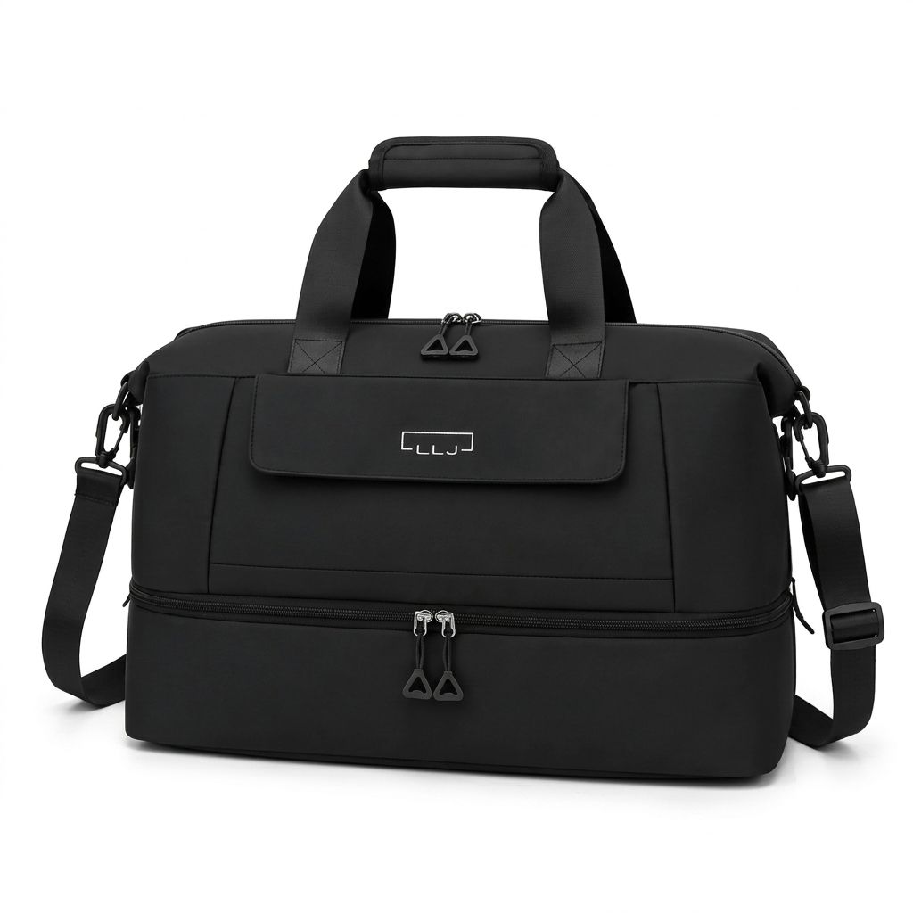 Bolsa Esportiva Transversal Impermeável Academia Viagem Cor:Preto